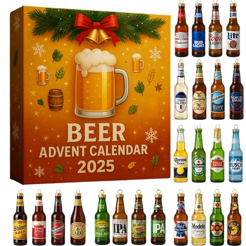 24-Day Countdown Calendar with Miniature Spirit Samplers for Holiday Tasting Gift Set | Lonoma