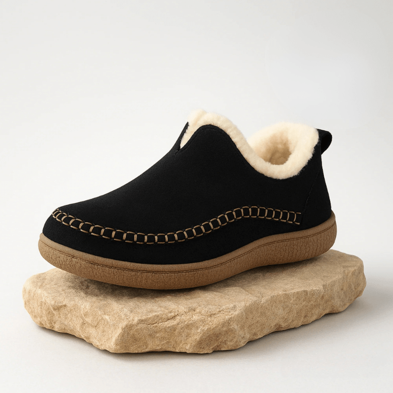 Cushioned House Slippers with Arch Support for Cold Floors – Insulated Indoor Footwear with Anti-Slip Sole for Winter Comfort | Lonoma