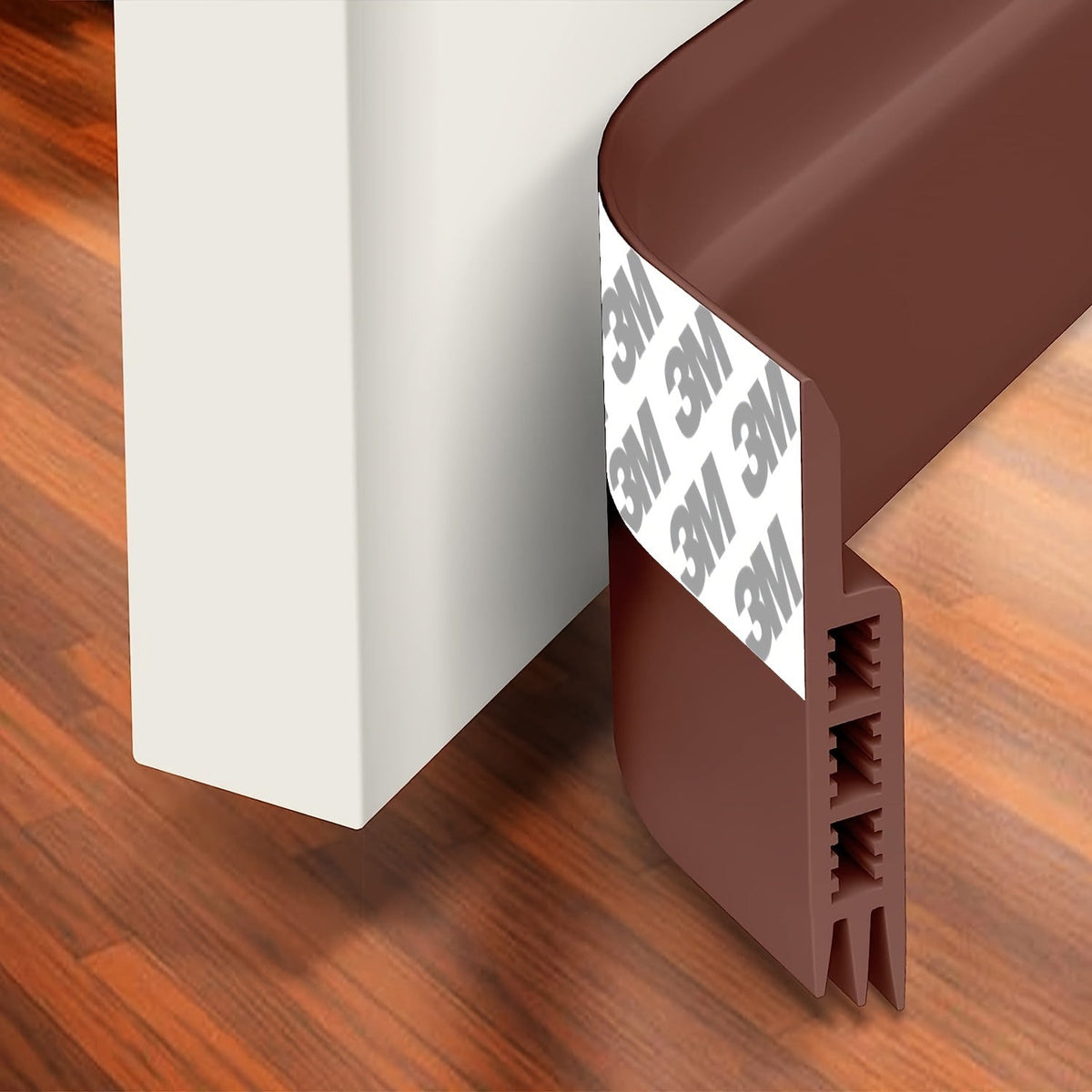 Door Draft Stopper Silicone Strip 39 Inch Self-Adhesive Soundproof Weather Seal Energy Saving Home Insulation | Lonoma