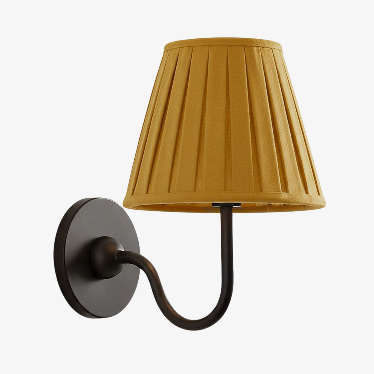 Fabric Shade Wall Sconce with Metal Backplate – E12 Socket Hardwired Light for Bedroom Hallway Dining Room Foyer – Dimmable Indoor Lighting | Lonoma