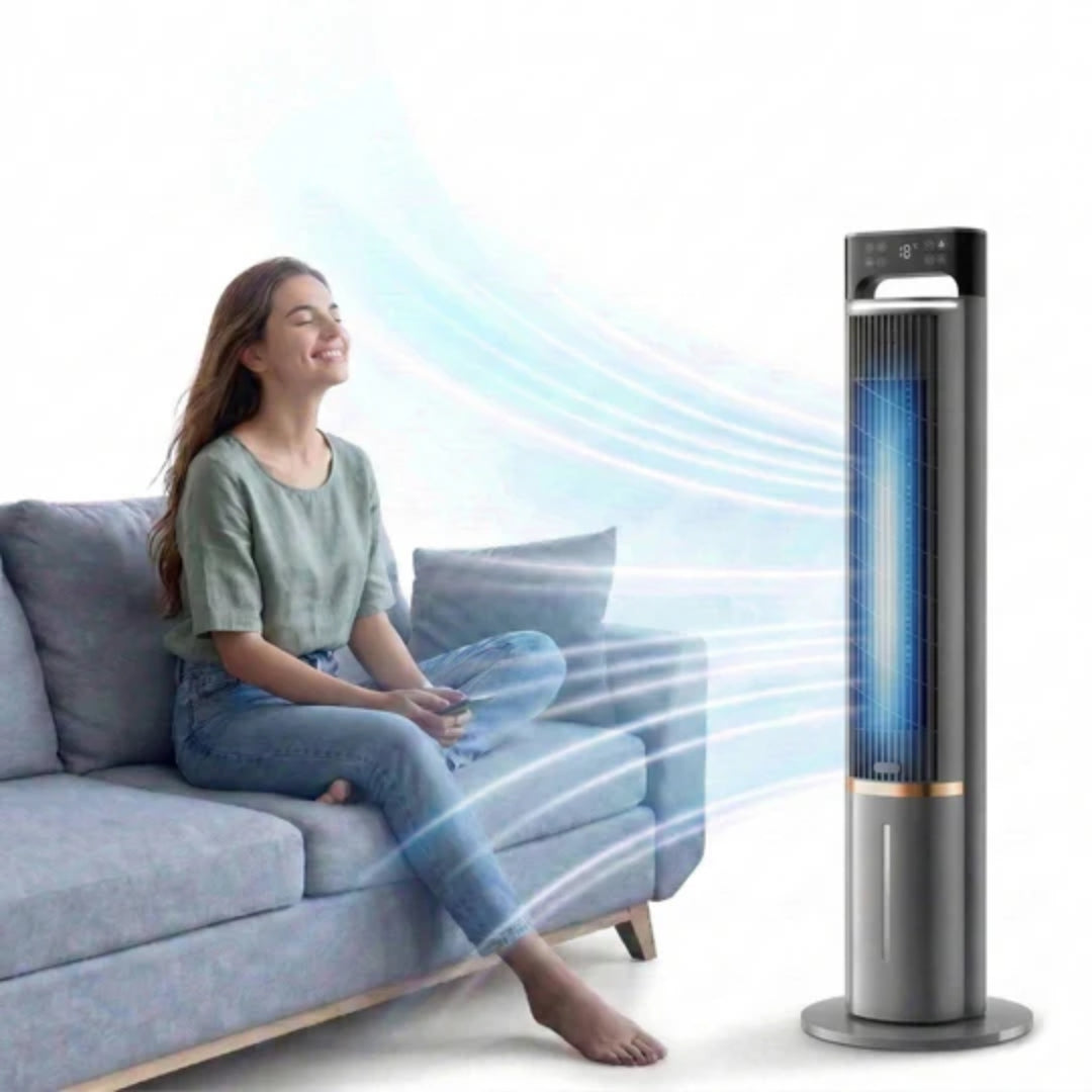 Portable Evaporative Air Cooler with Water Tank & Timer – Quiet 3-Speed Fan for Bedroom, Office, Home Cooling | Lonoma