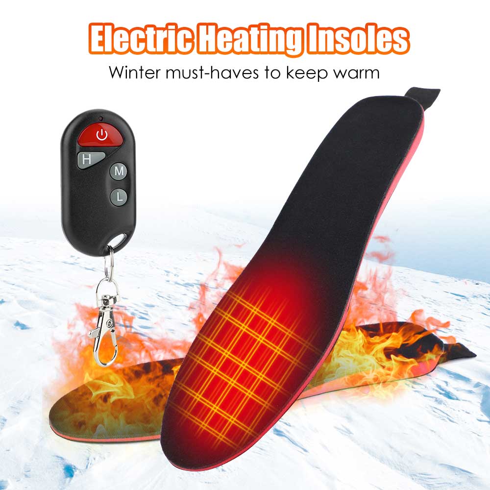 Rechargeable Heated Shoe Insoles with 3 Temperature Settings for Winter Warmth | Lonoma
