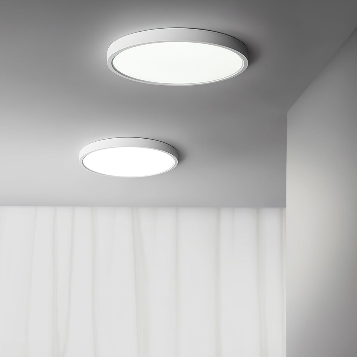 Ultra-Slim LED Flush Mount Ceiling Light – Modern Round Design, Dimmable, Low Profile – For Kitchen, Bedroom, Hallway | Lonoma