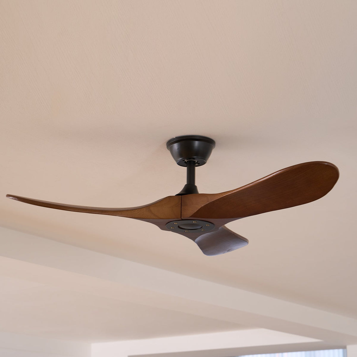 Wood Ceiling Fan with LED Light 42 inch 52 inch Black Walnut Reversible 6 Speed Indoor | Lonoma