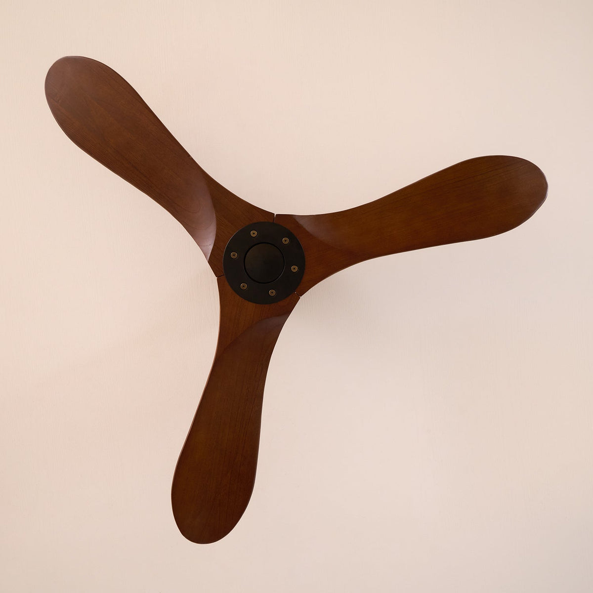 Walnut Wood Ceiling Fan, 6-Speed Whisper-Quiet with Remote Control for Bedroom, Living Room & Office | Lonoma