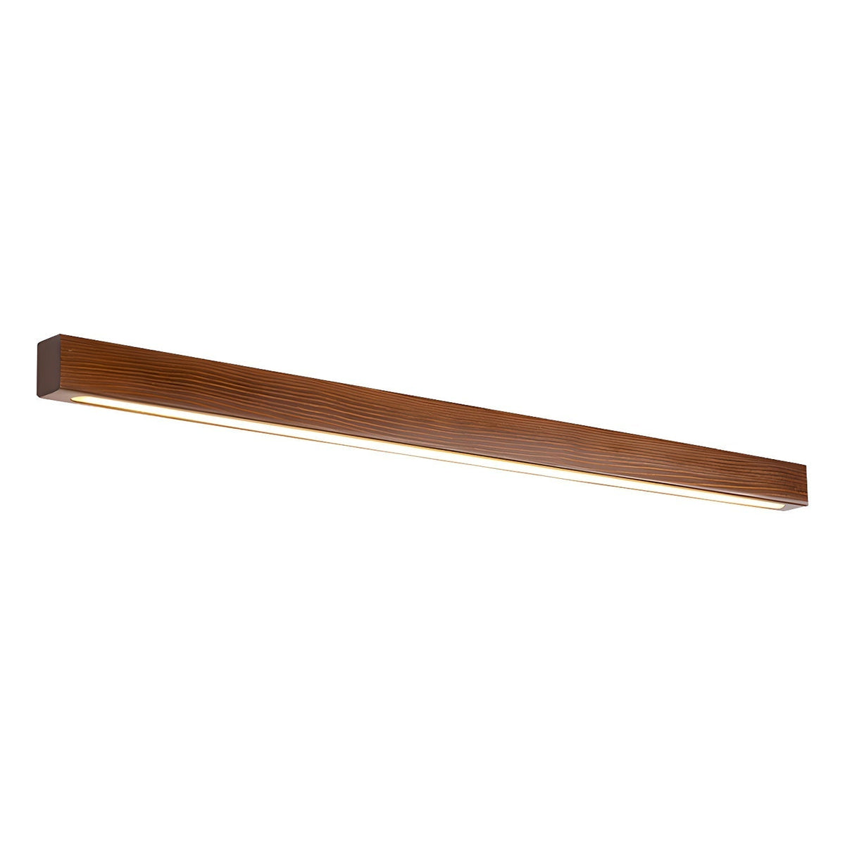 Linear Wood Wall Light LED Modern Minimalist Sconce Pine Walnut Frame Hallway Bathroom Bedroom Vanity Mirror Lighting Fixture Warm Cool | Lonoma