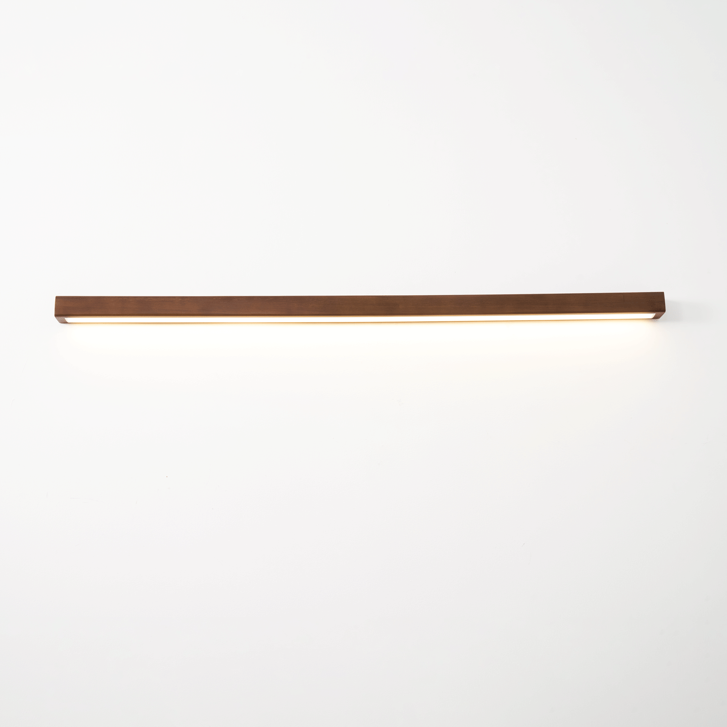 Linear Wood Wall Light LED Modern Minimalist Sconce Pine Walnut Frame Hallway Bathroom Bedroom Vanity Mirror Lighting Fixture Warm Cool | Lonoma