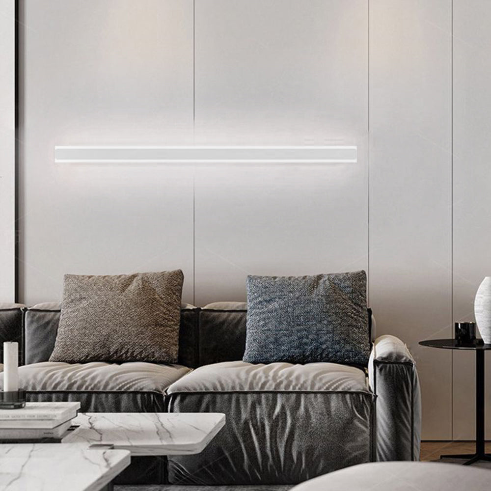 Modern Linear LED Wall Sconce Gold Black White Metal Acrylic Indoor Lighting Fixture for Bedroom Hallway Bathroom Vanity Mirror | Lonoma