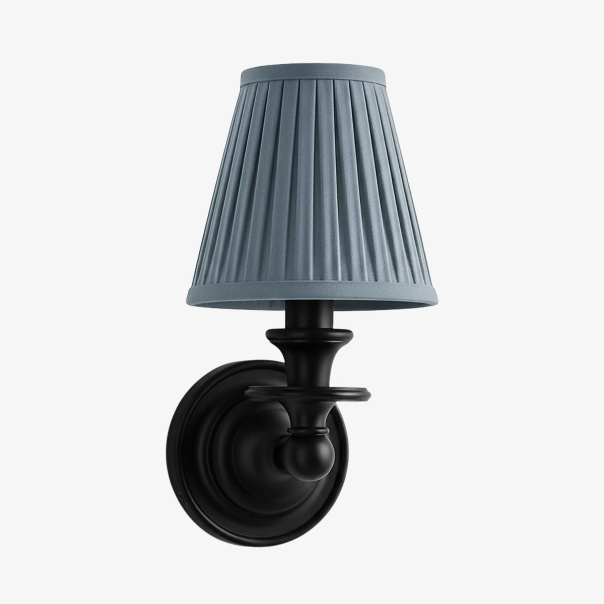 Adjustable Reading Wall Sconce with Fabric Shade & Gooseneck Arm – Wrought Iron Light for Bedroom, Living Room & Hallway | Lonoma