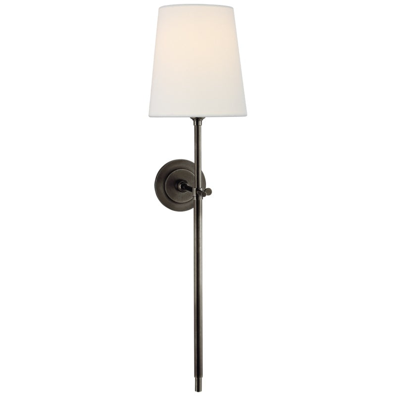 Hardwired Sconce with Fabric Shade Brass Nickel Black Finish for Bedroom Dining Room Hallway Classic Modern Ambient Lighting | Lonoma