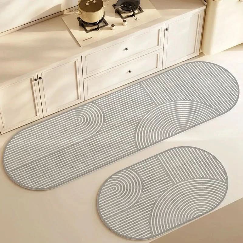 Non-Slip Kitchen Mat Cushioned Foam Relief for Feet Back Joints Waterproof Easy Clean Modern Design 5 Sizes for Home Cooking Area Floor | Lonoma