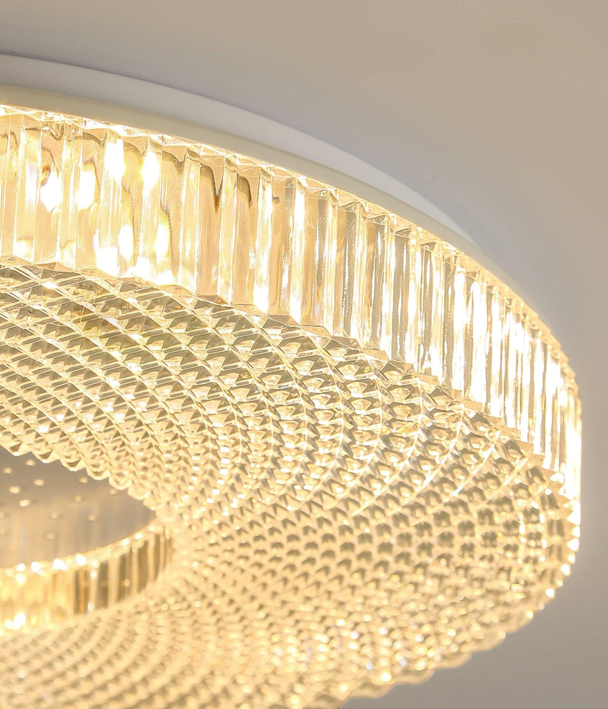 Modern LED Flush Mount Ceiling Light Fixture Acrylic Diffuser Round Panel for Bedroom Entryway Hallway Contemporary Design Gold White | Lonoma