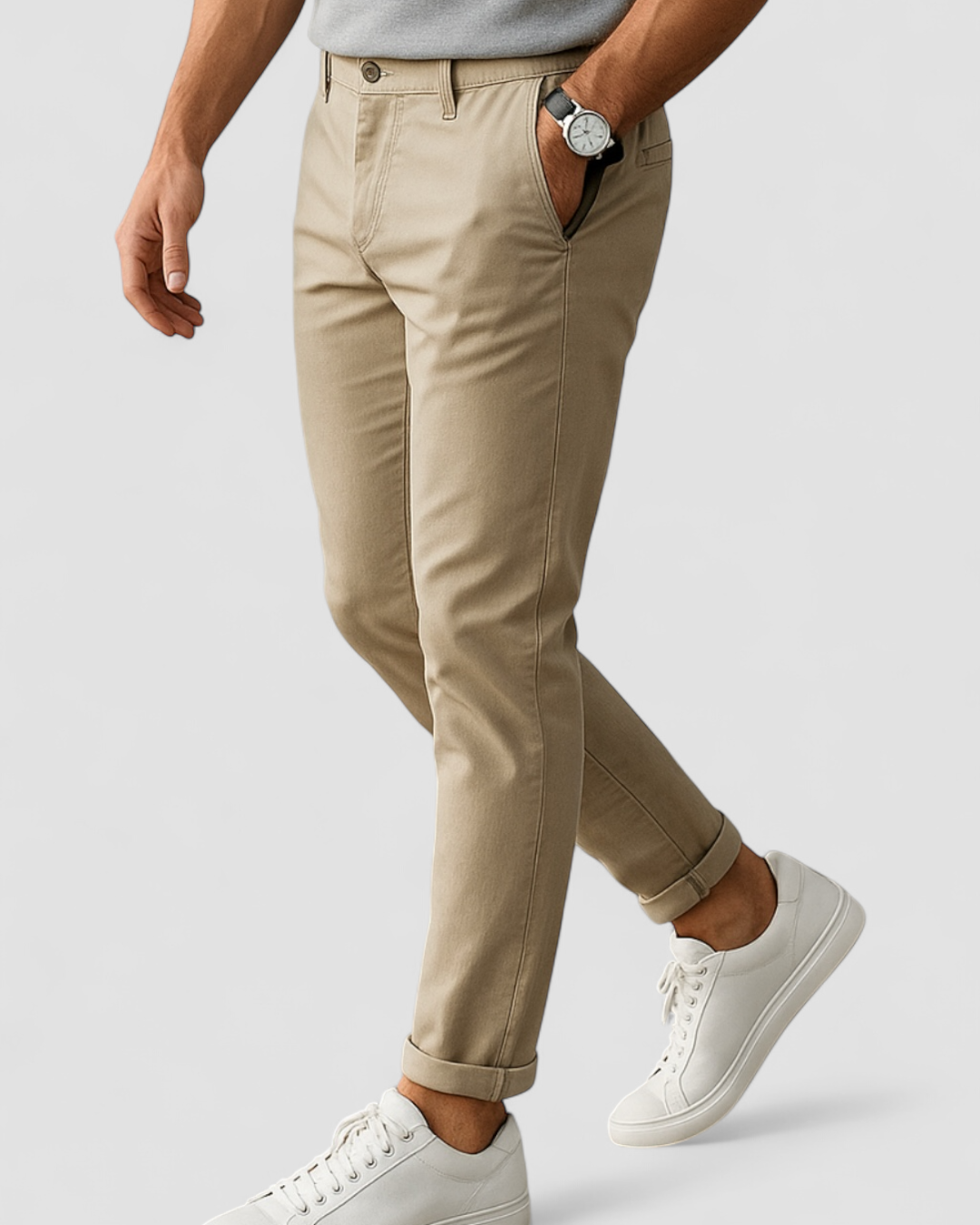 Men's Dress Pants Tailored Straight Leg Business Trousers with Belt Loops for Office Work Professional Everyday Wear | Lonoma