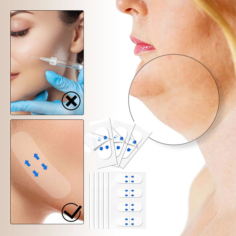Invisible Face Lifting Tape 40 Strips Clear Skin-Safe Anti-Wrinkle Tightening V-Shape Contouring Non-Surgical Facelift Adhesive Strips for | Lonoma