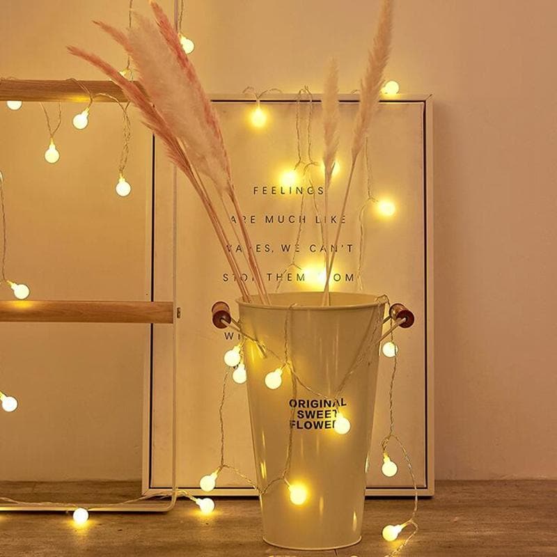 LED String Lights Decorative Globe Star Flower Snowflake Battery or Plug-In Warm White Cool White Indoor Outdoor Fairy Lights for Bedroom | Lonoma