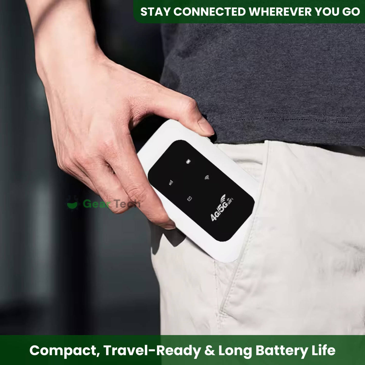 Portable 4G LTE WiFi Hotspot Router, Connects 10 Devices, 150 Mbps, SIM Card Unlocked, Travel Internet for RV Camping Road Trips | Lonoma