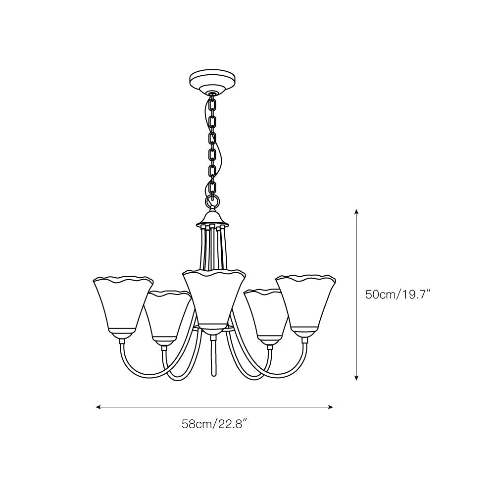 Amber Glass Globe Chandelier with Dark Brass Frame – Multi-Light Adjustable Height Hanging Fixture for Dining Room, Entryway, Living Room | Lonoma
