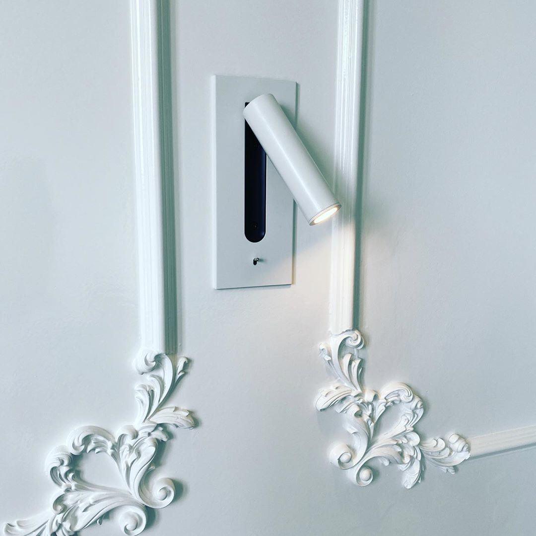 Adjustable Wall Sconce with LED Reading Light | Modern Plug-In Bedside Lamp | Pivoting Metal Fixture for Bedroom, Guest Room & Hallway | Lonoma