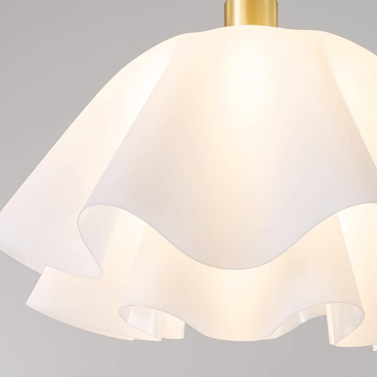 Flower-Shaped Ceiling Light Fixture Modern Sculptural Flush Mount E26 Base Indoor Metal Acrylic Shade for Bedroom Hallway Entryway | Lonoma