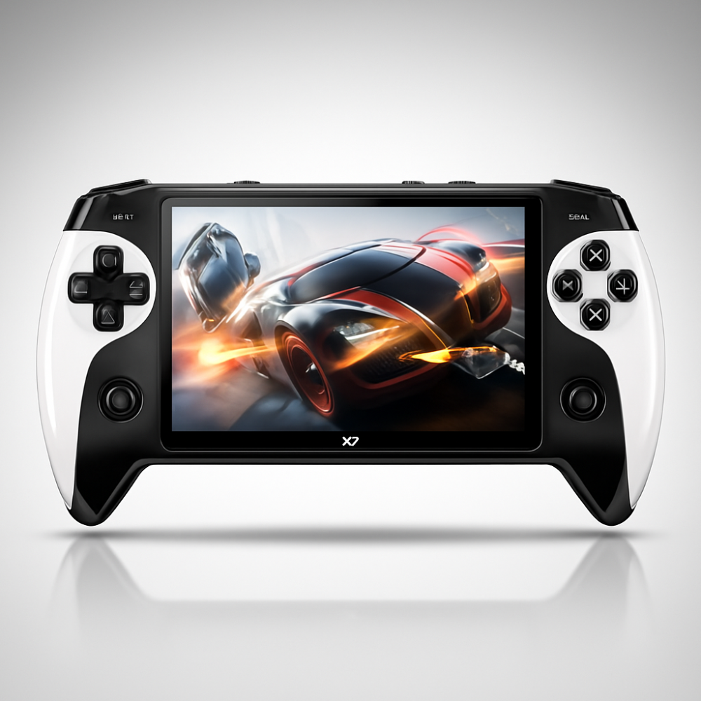 Retro Handheld Game Console with 5.5 in HD Screen and 10,000 Preloaded Games, Portable Arcade Player for Travel and Nostalgia Gaming | Lonoma