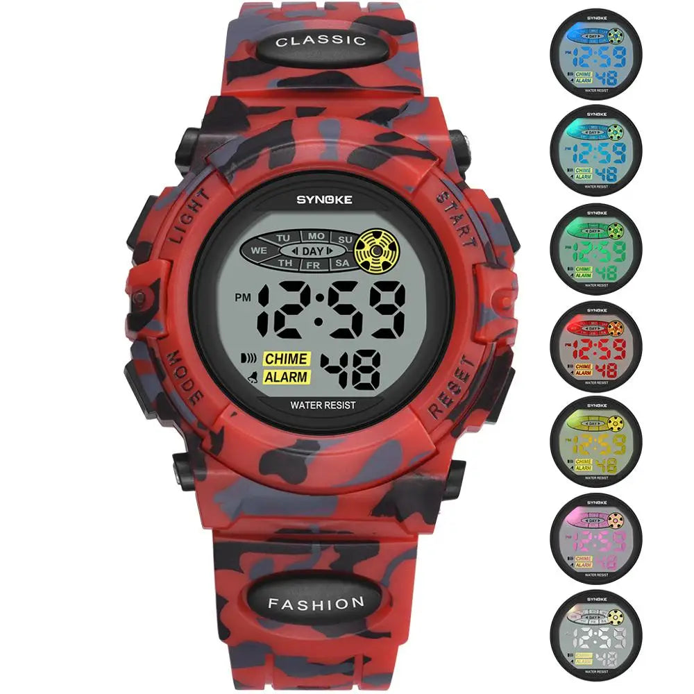 Kids Digital Sports Watch Waterproof with Stopwatch Date Alarm LED Backlight Silicone Band for Boys Girls School Outdoor Activities Time | Lonoma