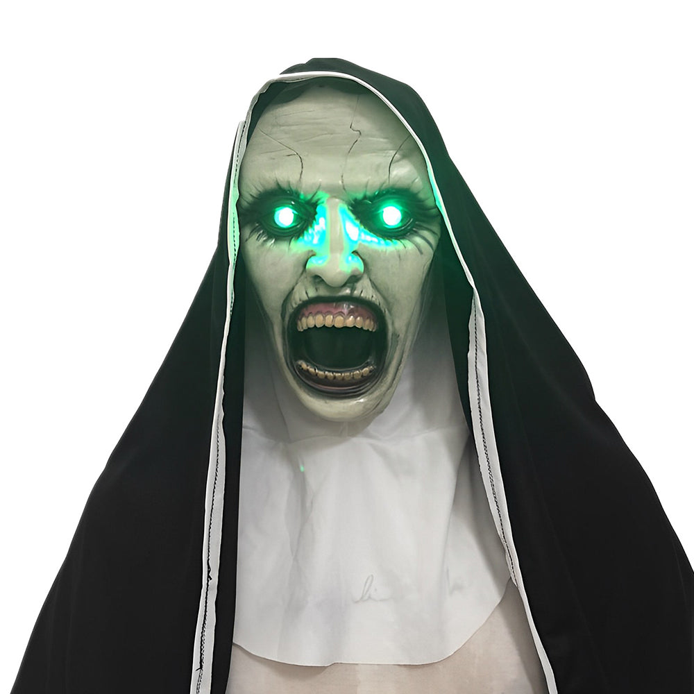 Full Head Character Mask with Hair Realistic Latex Halloween Costume Mask for Adults Cosplay Party Theater Old Man Woman Santa Claus Witch | Lonoma
