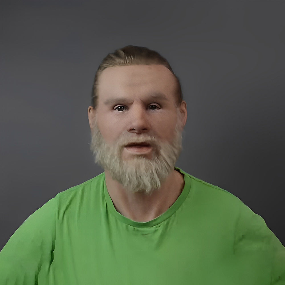 Full Head Character Mask with Hair Realistic Latex Halloween Costume Mask for Adults Cosplay Party Theater Old Man Woman Santa Claus Witch | Lonoma
