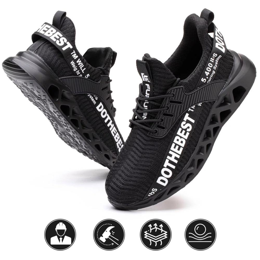 Steel Toe Work Shoes S3 Rated with Kevlar Sole Puncture Protection Lightweight Safety Boots for Construction Industrial Warehouse Men Women | Lonoma