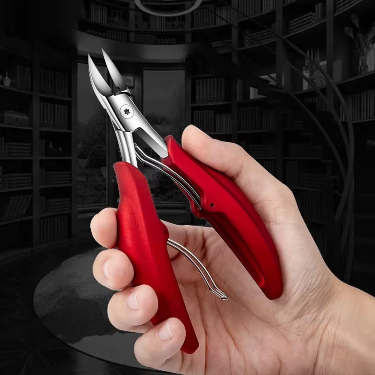 Heavy-Duty Toenail Clippers for Thick Nails – Curved Stainless Steel Blades, Ergonomic Non-Slip Handle, Precision Foot Care Scissors for | Lonoma