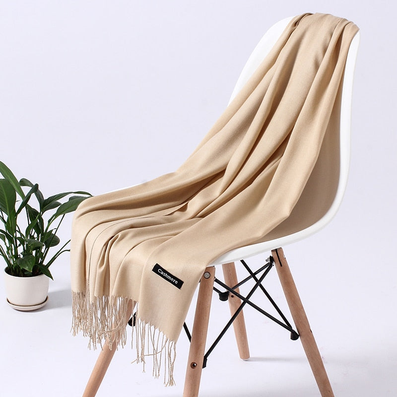Women's Winter Scarf Soft Polyester Wrap Shawl Neck Warmer for Cold Weather Versatile Accessory for Daily Wear Office Outings | Lonoma