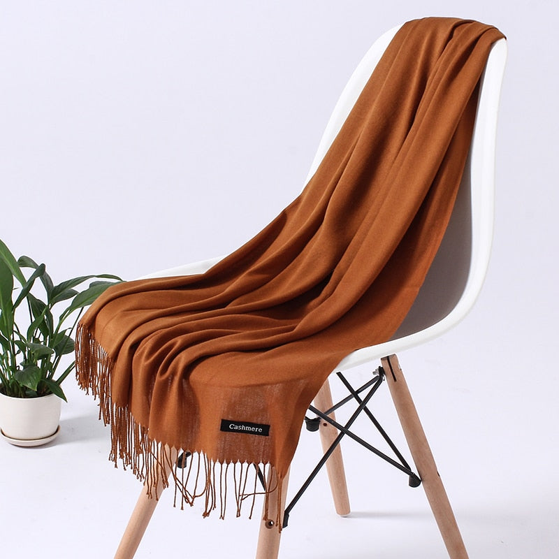 Women's Winter Scarf Soft Polyester Wrap Shawl Neck Warmer for Cold Weather Versatile Accessory for Daily Wear Office Outings | Lonoma