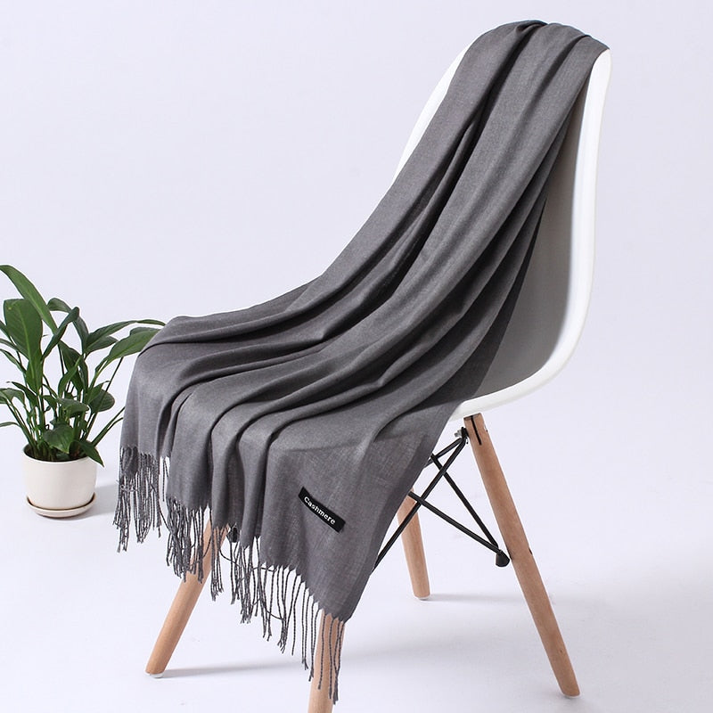 Women's Winter Scarf Soft Polyester Wrap Shawl Neck Warmer for Cold Weather Versatile Accessory for Daily Wear Office Outings | Lonoma