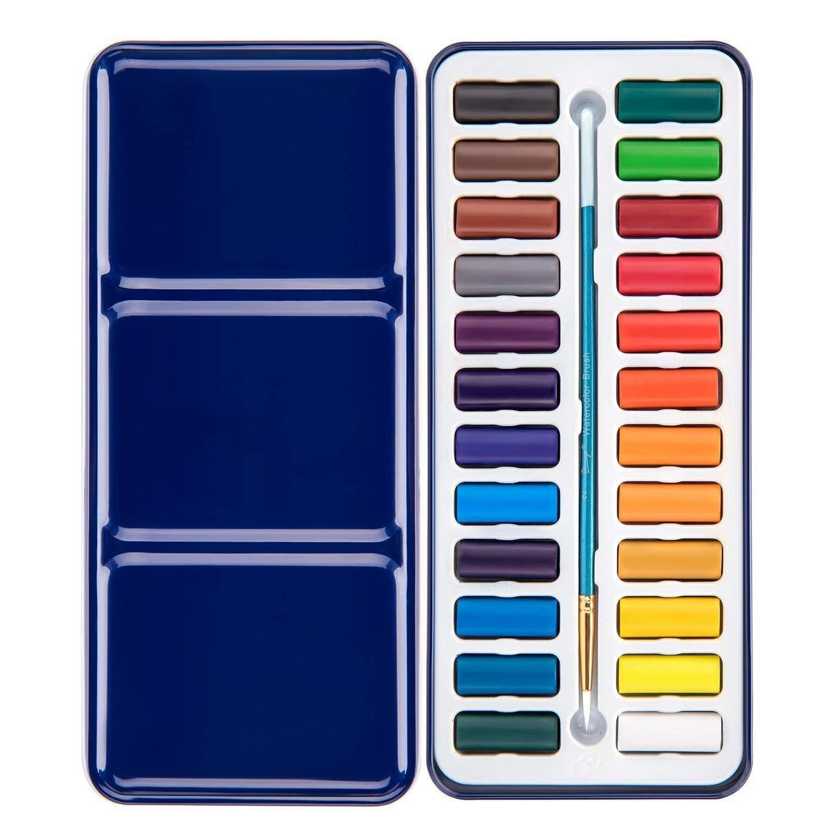 Beginner Watercolor Paint Book with Templates & Step-by-Step Lessons for Relaxing Art Projects Adults Kids Teens | Lonoma