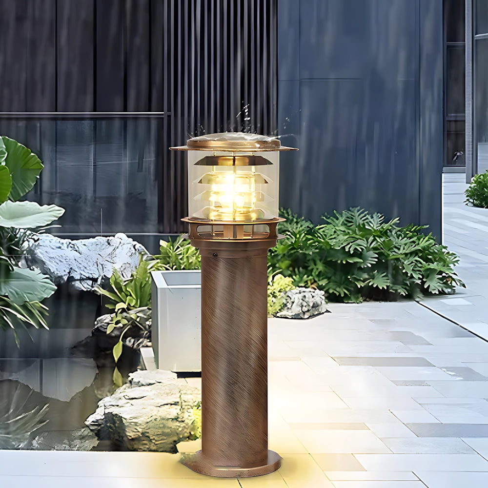 Outdoor Post Light Aluminum Pathway Bollard Lamp 24-32 inch Waterproof IP65 for Driveways Gardens Patios Villa Landscaping | Lonoma