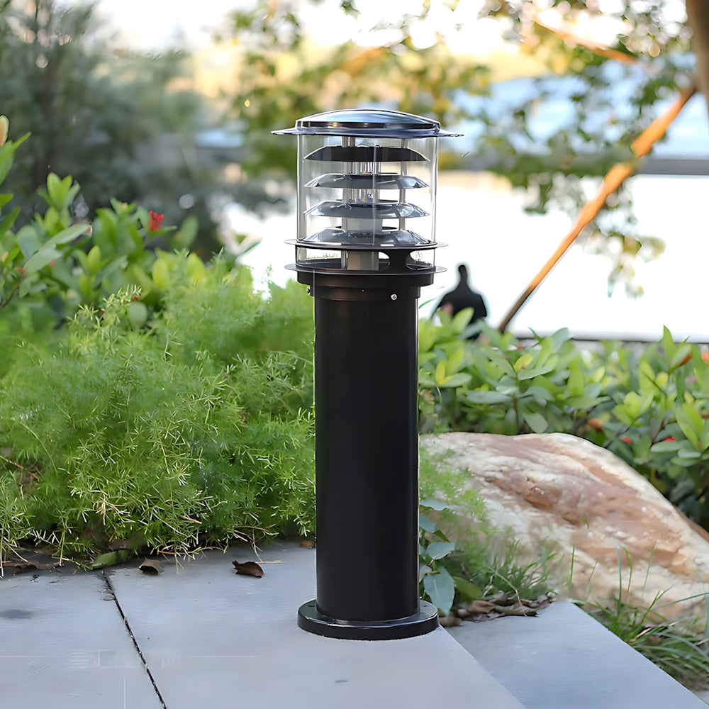 Outdoor Post Light Aluminum Pathway Bollard Lamp 24-32 inch Waterproof IP65 for Driveways Gardens Patios Villa Landscaping | Lonoma