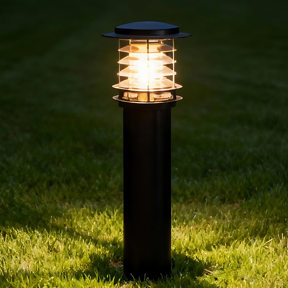 Outdoor Post Light Aluminum Pathway Bollard Lamp 24-32 inch Waterproof IP65 for Driveways Gardens Patios Villa Landscaping | Lonoma