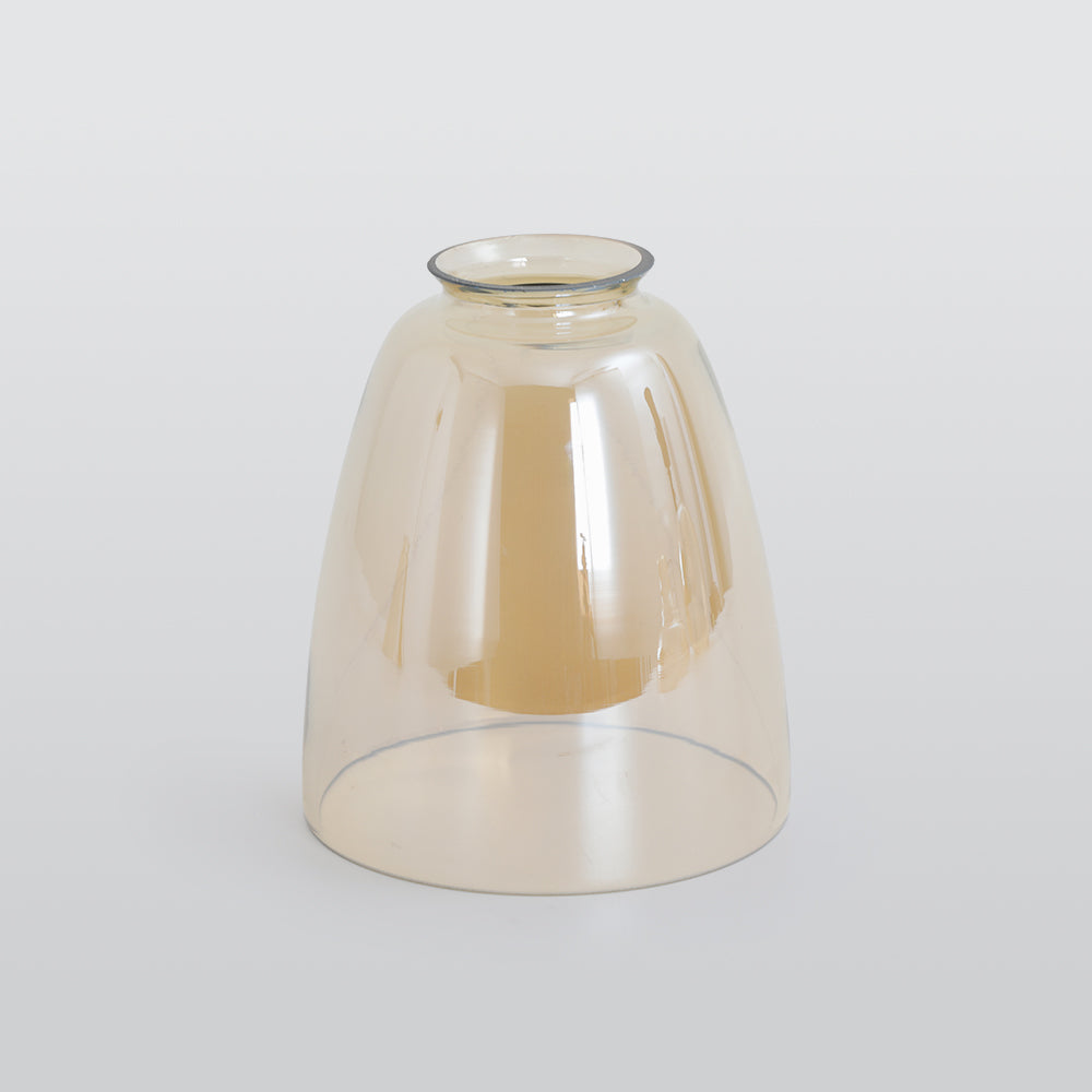 Industrial Glass Shade Hanging Pendant Light Metal Fixture Adjustable Cord Ceiling Lighting for Kitchen Dining Room Bedroom Clear Amber | Lonoma