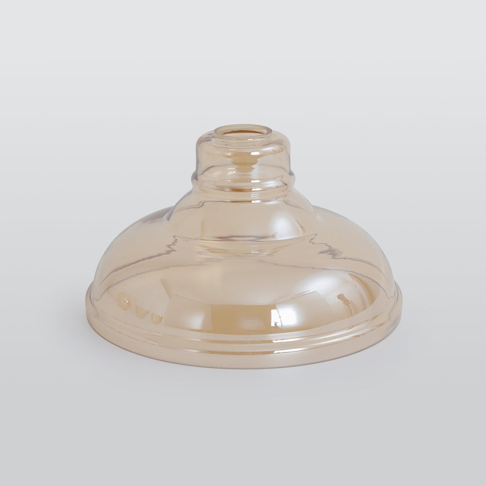 Industrial Glass Shade Hanging Pendant Light Metal Fixture Adjustable Cord Ceiling Lighting for Kitchen Dining Room Bedroom Clear Amber | Lonoma