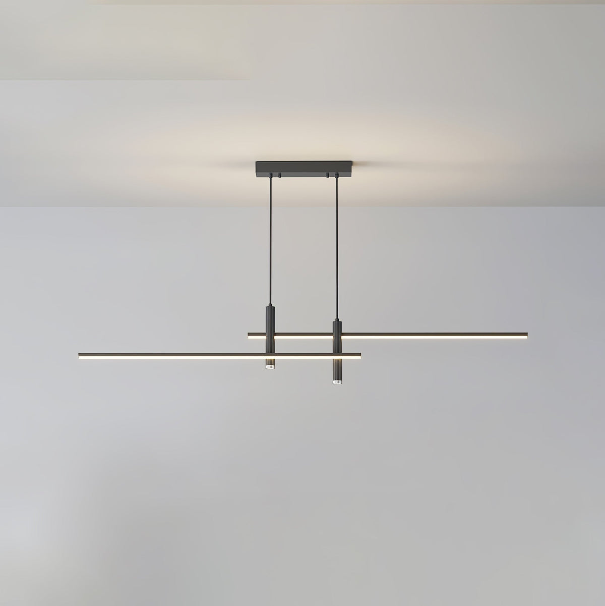 Contemporary Metal Spotlight Chandelier for Dining Tables – Adjustable Linear Design in Sleek Finishes for Kitchen Islands and Living Spaces | Lonoma
