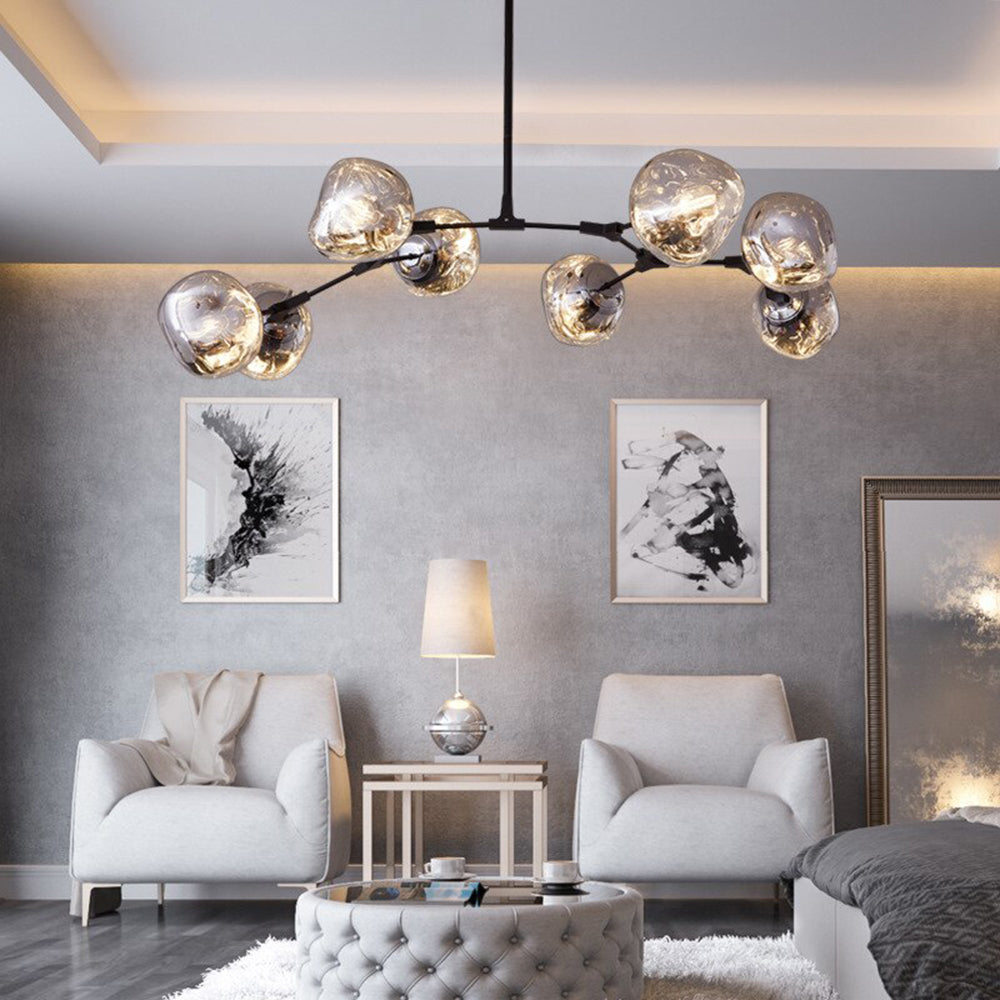 Globe Pendant Light 3 6 8 Bulb Modern Glass Sphere Hanging Ceiling Fixture Dining Kitchen Island | Lonoma