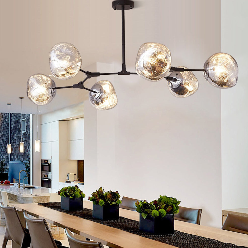 Globe Pendant Light 3 6 8 Bulb Modern Glass Sphere Hanging Ceiling Fixture Dining Kitchen Island | Lonoma