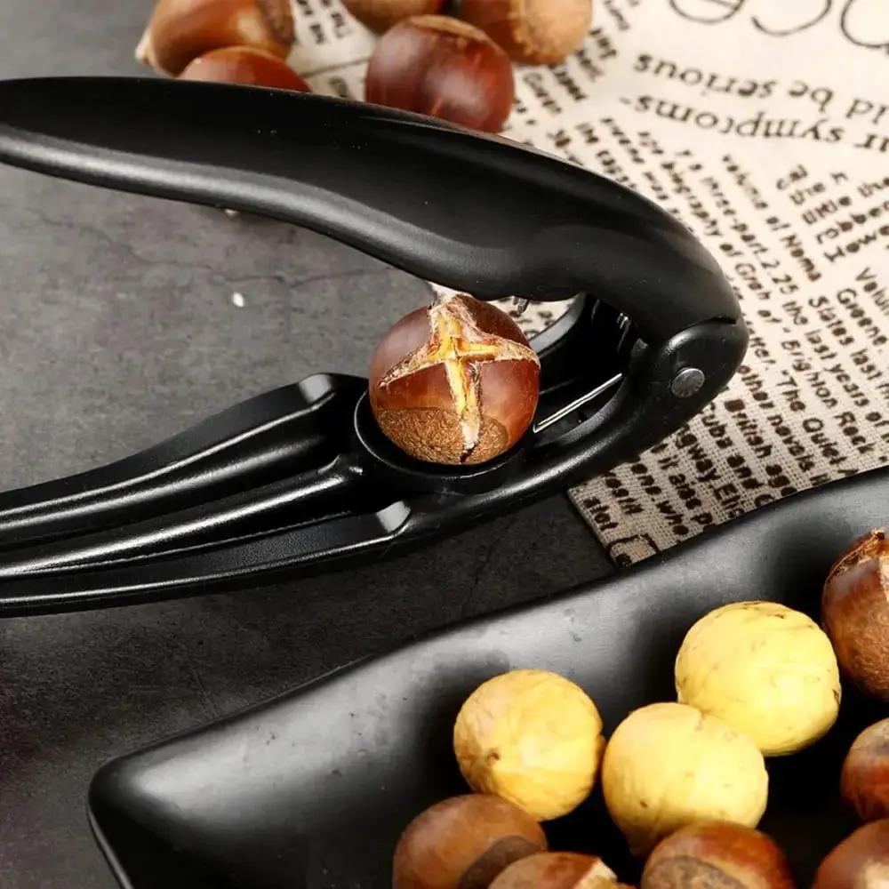 Nut Cracker Tool Stainless Steel Ergonomic Grip for Chestnuts Walnuts Pecans Hazelnuts Shell Opener | Lonoma