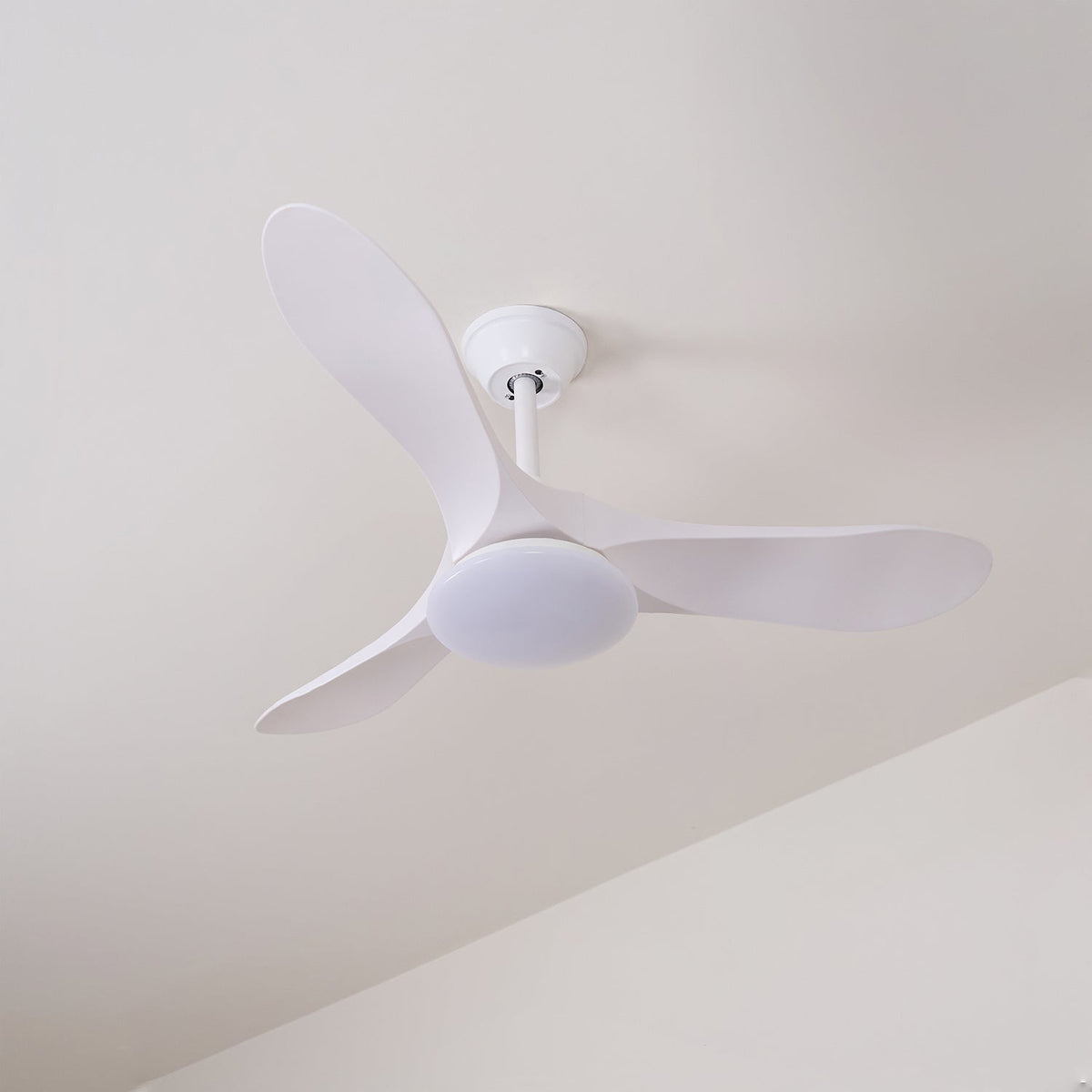 42-52 Inch Walnut & Wood Blade Ceiling Fan with Dimmable LED Light | 6-Speed Reversible DC Motor | Modern Farmhouse Indoor Fan for Bedroom | Lonoma