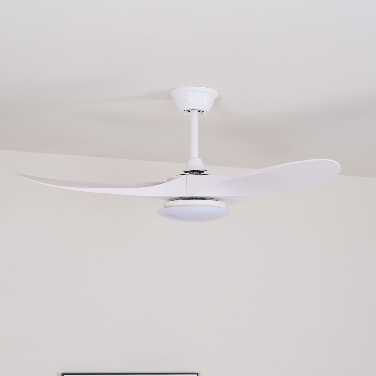 42-52 Inch Walnut & Wood Blade Ceiling Fan with Dimmable LED Light | 6-Speed Reversible DC Motor | Modern Farmhouse Indoor Fan for Bedroom | Lonoma
