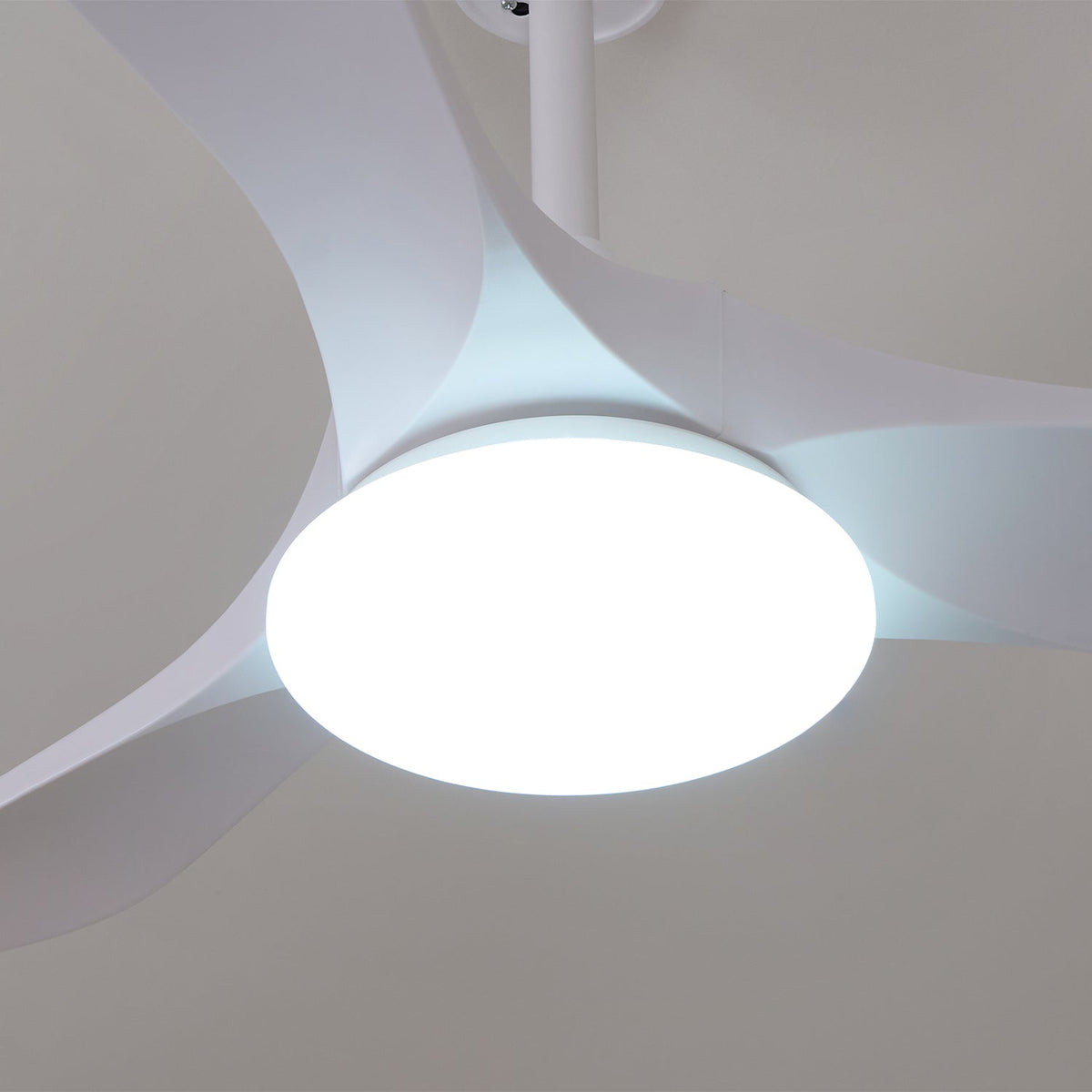 42-52 Inch Walnut & Wood Blade Ceiling Fan with Dimmable LED Light | 6-Speed Reversible DC Motor | Modern Farmhouse Indoor Fan for Bedroom | Lonoma