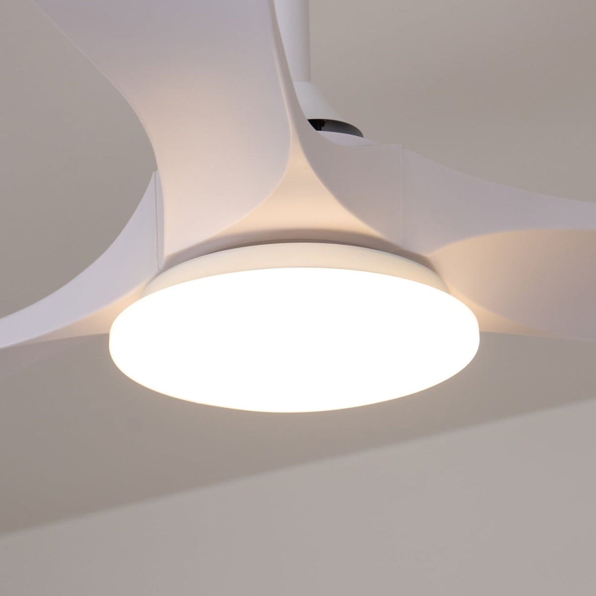42-52 Inch Walnut & Wood Blade Ceiling Fan with Dimmable LED Light | 6-Speed Reversible DC Motor | Modern Farmhouse Indoor Fan for Bedroom | Lonoma