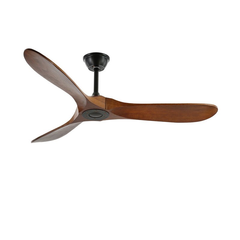 Wood Ceiling Fan with LED Light 42 inch 52 inch Black Walnut Reversible 6 Speed Indoor | Lonoma