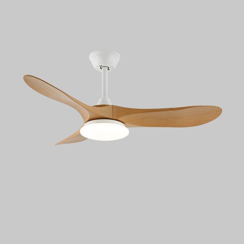 42-52 Inch Walnut & Wood Blade Ceiling Fan with Dimmable LED Light | 6-Speed Reversible DC Motor | Modern Farmhouse Indoor Fan for Bedroom | Lonoma