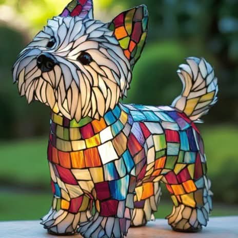 Glowing Pet Sculpture Night Light 6 Inch Warm LED Tabletop Lamp USB Powered for Dog Lovers Bedroom Nursery Nightstand Shelf Decor | Lonoma