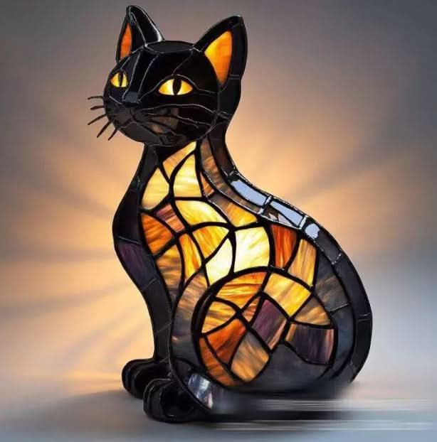 Glowing Pet Sculpture Night Light 6 Inch Warm LED Tabletop Lamp USB Powered for Dog Lovers Bedroom Nursery Nightstand Shelf Decor | Lonoma